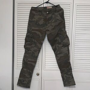 Wrangler Olive Camouflage Tapered Pants
